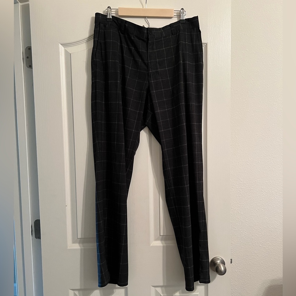Nike Golf Tour Performance Mens Pants Gray Plaid 36x32